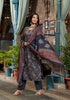 Blue Embroidery Viscose Rayon Kurta, Pant And Dupatta Set