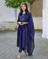 Women Printed A-Line Kurta and Pant Set with Dupatta