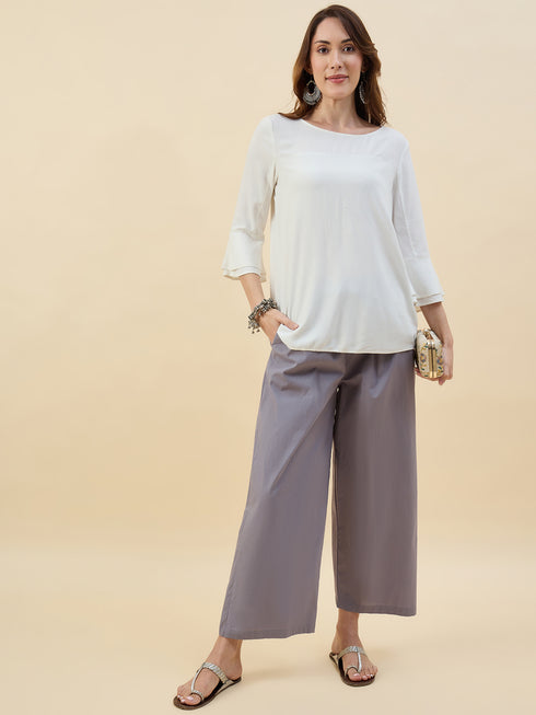 Alvami Women’s Cotton Relaxed Fit Wide Leg Palazzo Pants