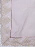 Alvami Women’s Pink Solid A-Line Silk Kurta Set with Dupatta Lace Detail