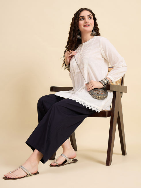 Alvami Women’s Cotton Relaxed Fit Wide Leg Palazzo Pants