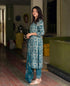 Alvami Women's Morepeach Printed Viscose Straight Kurta Pant With Dupatta Set