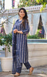 Light Sky Printed Pure Cotton Kurta And Pant Set