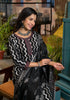 Black Kurta And Pant Set With Dupatta