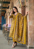 Yellow Embroidery Viscose Rayon Kurta, Pant And Dupatta Set