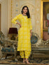 Yellow Embroidery Viscose Rayon Kurta, Pant And Dupatta Set