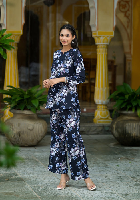 Floral Printed Cord Set