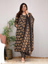 Black Kurta And Pant Set With Dupatta set