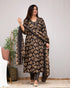 Black Kurta And Pant Set With Dupatta set