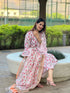 White Printed Viscose Rayon Kurta And Pant Set