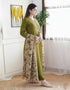 Alvami Women’s Green Silk A-Line Embroidered Kurta Set with Dupatta