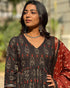 Viscose Black Anarkali Kurta And Pant Set With Dupatta