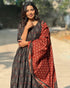 Viscose Black Anarkali Kurta And Pant Set With Dupatta