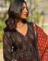 Viscose Black Anarkali Kurta And Pant Set With Dupatta
