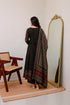 Alvami Women’s Black Printed Viscose Anarkali Kurta Set with Dupatta