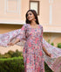 Pink Printed Viscose Rayon Kurta And Pant Set
