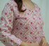 Light Blue, Pink Printed Viscose Rayon Kurta, Pant And Dupatta Set
